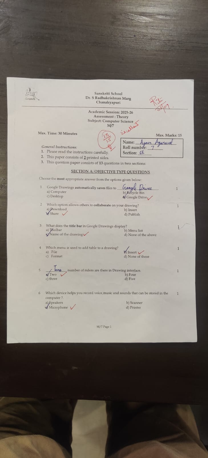 Computer Science - Unit Test 1 - Page 1
